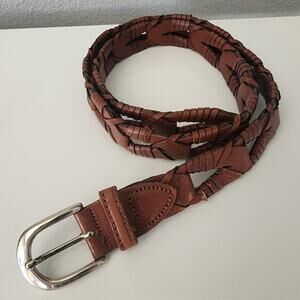 Vintage Argentinian Braided Leather Belt